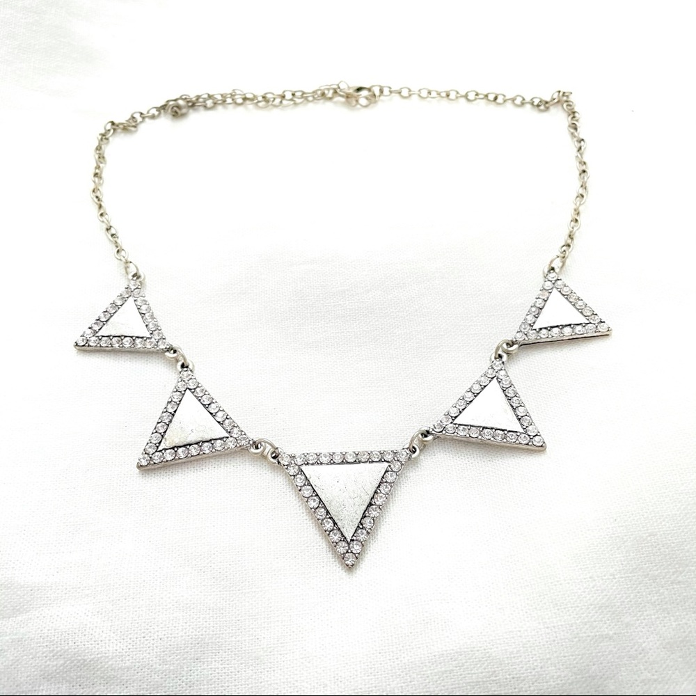 Silver Triangle Necklace